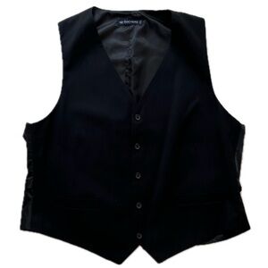 Dockers Men’s Black Dress Vest Suit Formal Waistcoat Extra Large XL